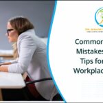 Women sitting in a wrong posture at work